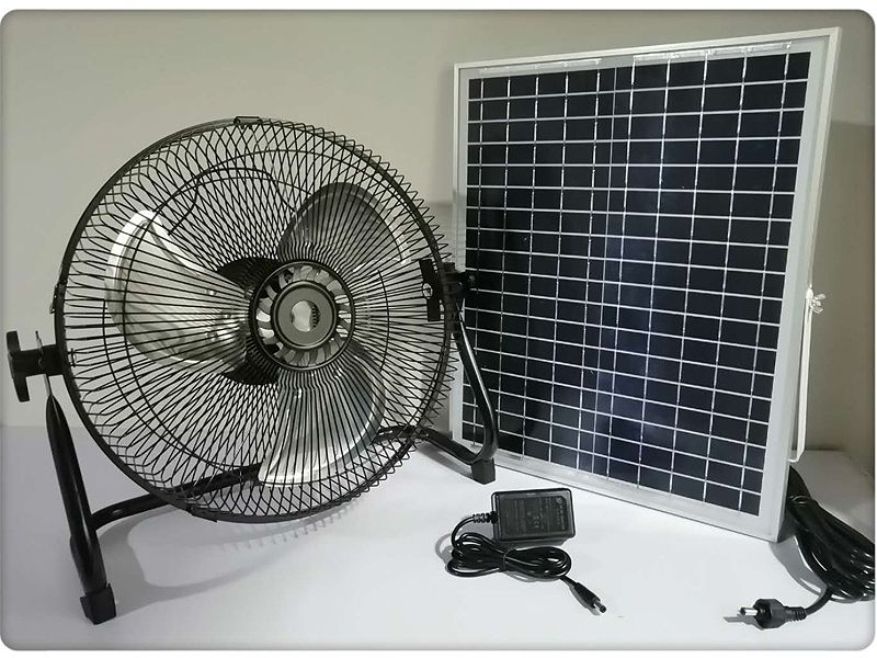 Quạt năng lượng mặt trời có thiết kế nhỏ gọn, thân thiện với môi trường